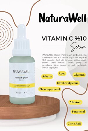 C Vitamini Serum Aydınlatıcı Ve Leke Görünümünü Azaltıcı 30 ml