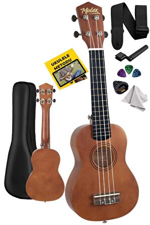 Midex UKX-233M Maun Concert Ukulele (Askı Çanta Metod Pena)