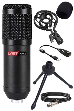 Lastvoice BM800 SY Mini Tripodlu Youtuber Twitch Yayıncı Mikrofonu