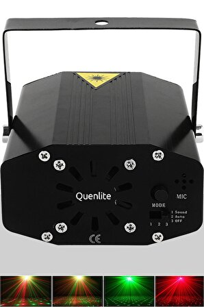 Quenlite QD-30 RGB Renkli Sahne Lazer Işık Sistemi