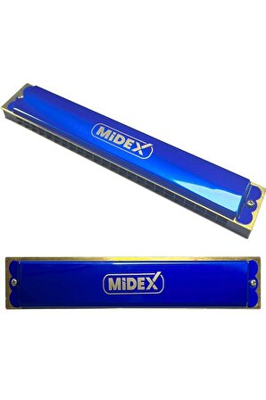 Midex HN-24BL Mavi 24 Delikli Mızıka
