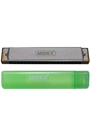 Midex HN-20SL Silver 20 Delikli Mızıka