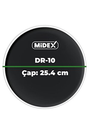 Midex DR-10BK Siyah Renk 10 İnç Bateri Davul Derisi Drumhead 10'' inch (25.4 cm)