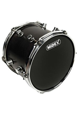 Midex DR-13BK Siyah Renk 13 İnç Tom Bateri Davul Derisi Drumhead 13'' inch (33.02 cm)