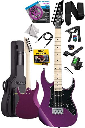 Maxword DE-150PU Maple Klavye HH Manyetik Yüksek Kaliteli Elektro Gitar Seti