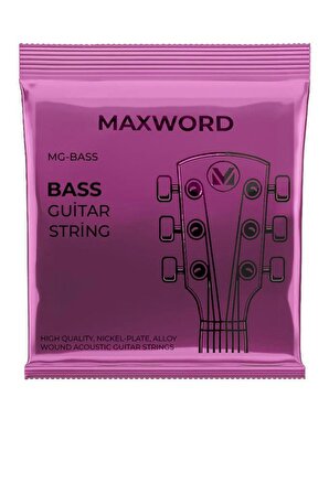 Maxword GT-Bass Kaliteli Bas Gitar Teli 1 Takım Set