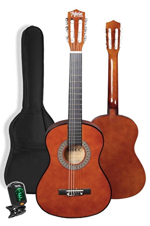 Midex CG-36BRW-PAK Kaliteli 36 İnç 3/4 Juniur Çocuk Gitarı 8-12 Yaş Arası (Tuner Çanta Capo Askı Nota Sticker Pena Metod)