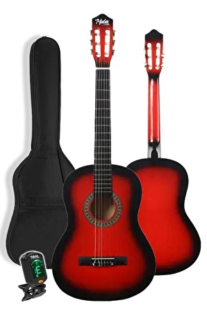 Midex CG-36RD-PAK Kaliteli 36 İnç 3/4 Juniur Çocuk Gitarı 8-12 Yaş Arası (Tuner Çanta Capo Askı Nota Sticker Pena Metod)