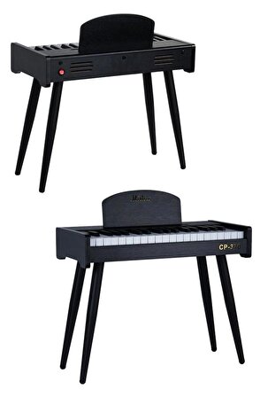 Midex CP-370BK Ahşap Çocuk Piyanosu Pilli 37 Tuşlu Gerçek Piyano Tuşları