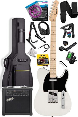 Midex TLX-50CR-25AMP Tele Kasa Maple Klavye 2 Single-Coil 25W Amfili Elektro Gitar