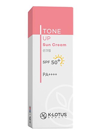 K-Lotus Tone Up Yüz ve Vücut SPF 50+ Güneş Koruyucu Krem PA++++ 50 ml (Tüm Cilt Tipleri İçin)