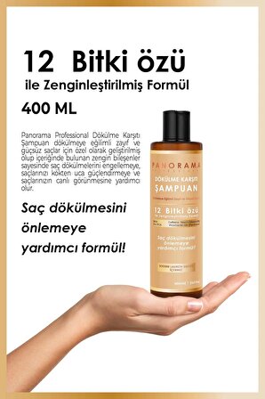 Panorama Professional Dökülme Karşıtı Şampuan 400 ml / Biotin Caffein Zinc Niacin Provitamin B5