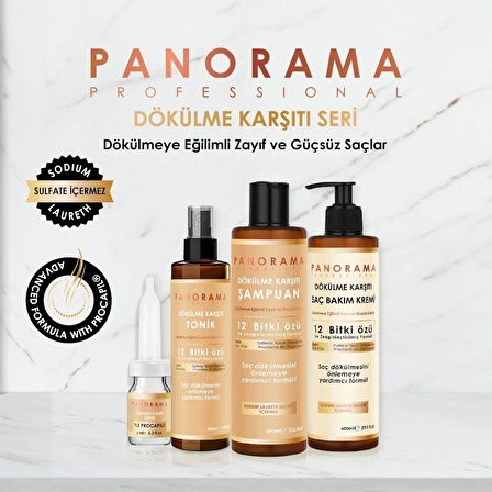 Panorama Professional Dökülme Karşıtı Saç Kremi 400 ml / Biotin Caffein Zinc Niacin Provitamin B5