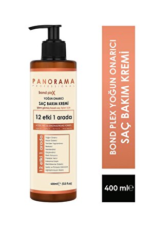 PANORAMA Professional Bond Plex Bakım Seti 12 Etki 1 Arada/400 ml Şampuan-Saç Bakım Kremi-Sıvı Saç Kremi