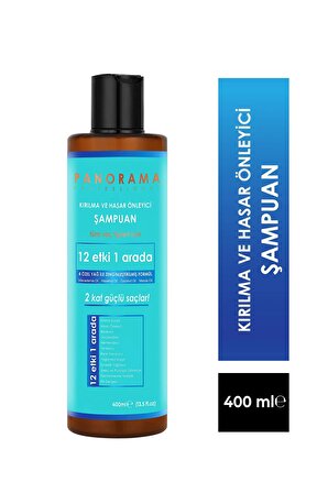 PANORAMA Professional Kırılma ve Hasar Önleyici Bakım Seti 400 ml Şampuan-Saç Kremi-100 ml Saç Yağı