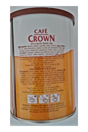 Cafe Crown Sütlü Salepli İçecek Tozu 400 g.