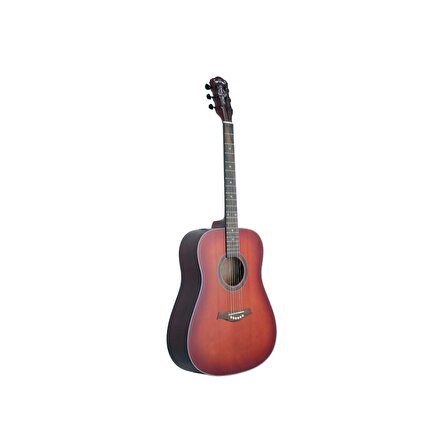 Madison MAG-41M-TRD Trans Red Akustik Gitar (KILIF+PENA)