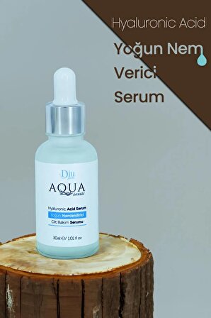Aqua Yoğun Nemlendirici Serum Hyalüronik Asit Kolajen + Besleyici Onarıcı Cilt Bakım Kremi Seti 50ml