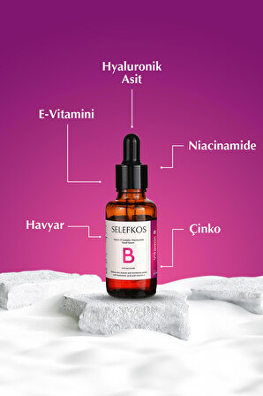 Vitamin-B Complex (10% Niacinamide) Serum, Tüm Cilt Tiplerine Uygun, Bariyer Güçlenmeye Yardımcı