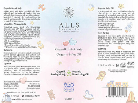 Alls Biocosmetics Bebek Spreyi 150 ml