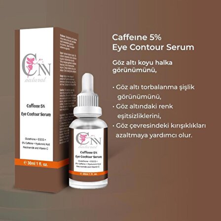 CNN Natural Caffeıne 5% Eye Contour Serum