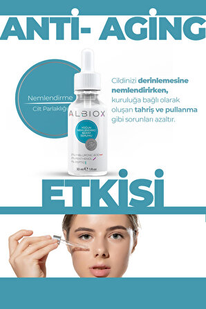 Nemlendirici Bakım Serumu Hyaluronic Acid + Phanthenol + Peptid 30 ml