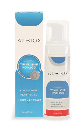 Albiox Yüz Temizleme Köpüğü (Niacinamide + Panthenol + Herbal Extract) 150 Ml