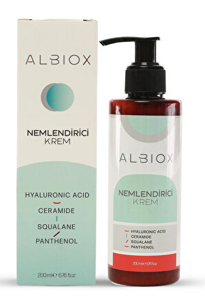 Albiox Nemlendirici Krem (Hyaluronic Acid + Ceramide + Squalane + Panthenol) 200Ml