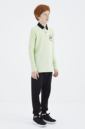 Açık Yeşil Polo Yaka Erkek Çocuk T-Shirt - 11172