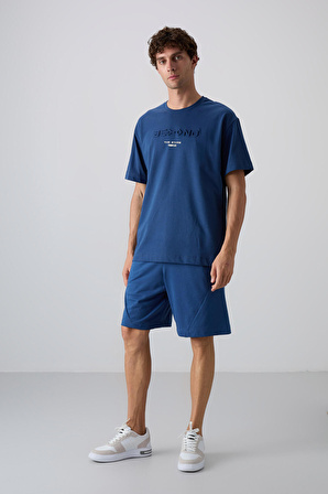 Parlament Pamuklu Kalın Yumuşak Dokulu Oversize Fit Baskılı Erkek T-Shirt - 88328