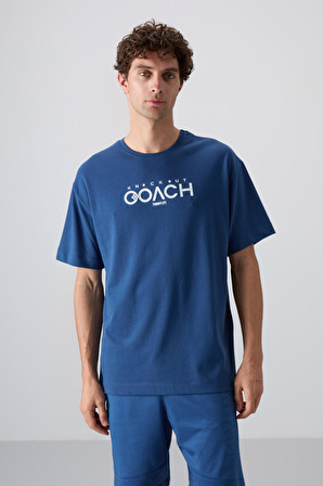 Parlament Pamuklu Kalın Yumuşak Dokulu Oversize Fit Baskılı Erkek T-Shirt - 88329