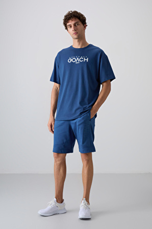 Parlament Pamuklu Kalın Yumuşak Dokulu Oversize Fit Baskılı Erkek T-Shirt - 88329