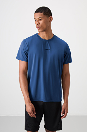 Parlament Polyester Nefes Alan Dokulu İnce Esnek Standart Fit Erkek Performans T-Shirt - 88384