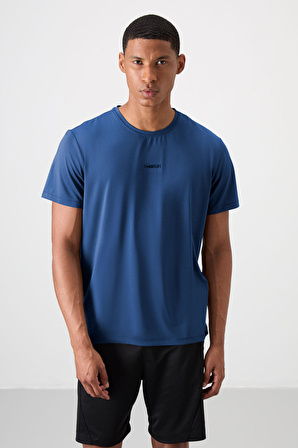 Parlament Polyester Nefes Alan Dokulu İnce Esnek Standart Fit Erkek Performans T-Shirt - 88384
