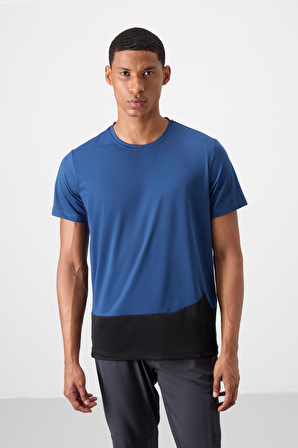 Parlament Polyester Nefes Alan Dokulu İnce Esnek Standart Fit Erkek Performans T-Shirt - 88383