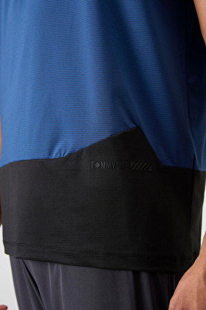Parlament Polyester Nefes Alan Dokulu İnce Esnek Standart Fit Erkek Performans T-Shirt - 88383