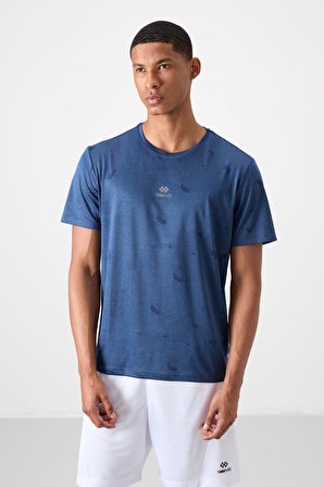 Parlament Polyester Nefes Alan Jakarlı İnce Esnek Standart Fit Erkek Performans T-Shirt - 88397