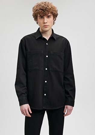 Siyah Denim Gömlek 0211023-900