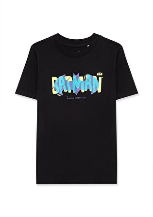 Batman Baskılı Siyah Tişört 6610158-900