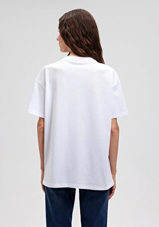 Miav Baskılı Beyaz Tişört 1612457-620