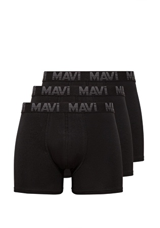 3lü Siyah Basic Boxer Seti 0911504-900