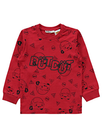Kukuli Erkek Çocuk Pijama Takımı 2-5 Yaş Kırmızı