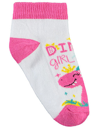Civil Girls Kız Çocuk 3'lü Patik Çorap Set 2-12 Yaş Beyaz
