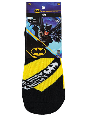 Batman Erkek Çocuk Çorap 22 Yaş Siyah