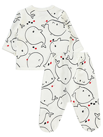 Civil Baby Erkek Bebek Pijama Takımı 1-6 Ay Ekru