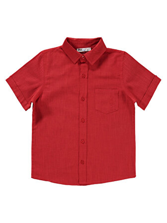 Civil Boys Erkek Çocuk Gömlek 6-9 Yaş Kırmızı