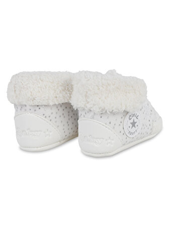 Civil Kız Bebek Patik Ayakkabı 17-19 Numara Beyaz