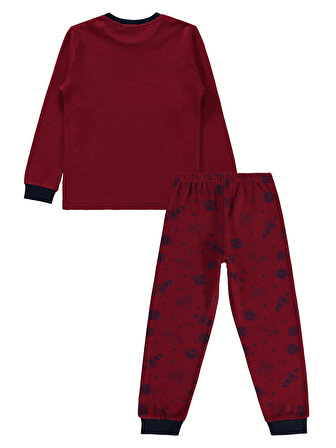 Civil Boys Erkek Çocuk Pijama Takımı 6-9 Yaş Bordo