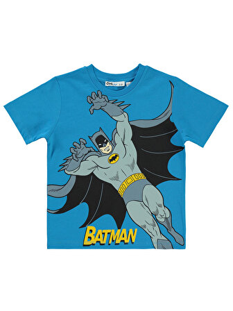 Batman Erkek Çocuk Tişört 2-5 Yaş Koyu Turkuaz