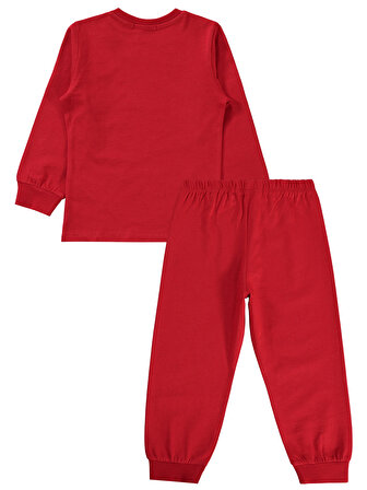 Superman Erkek Çocuk Pijama Takımı 2-5 Yaş Kırmızı